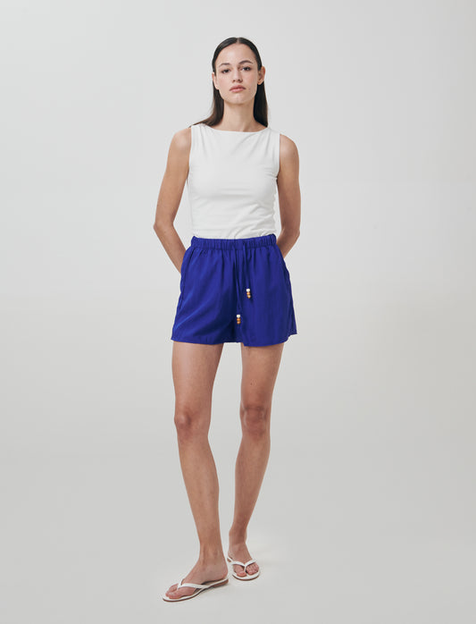 Short elasticizzati con laccetto davanti - Royal