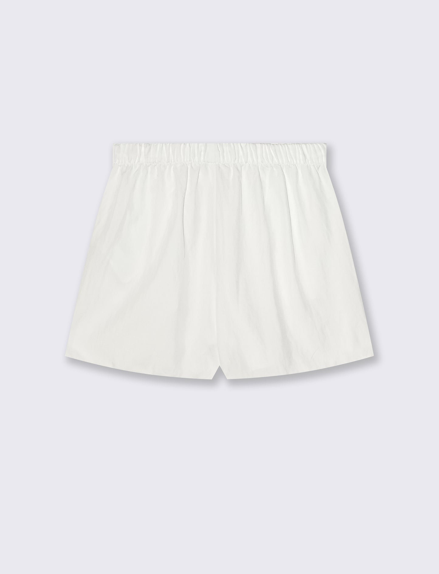 Short elasticizzati con laccetto davanti - Bianco