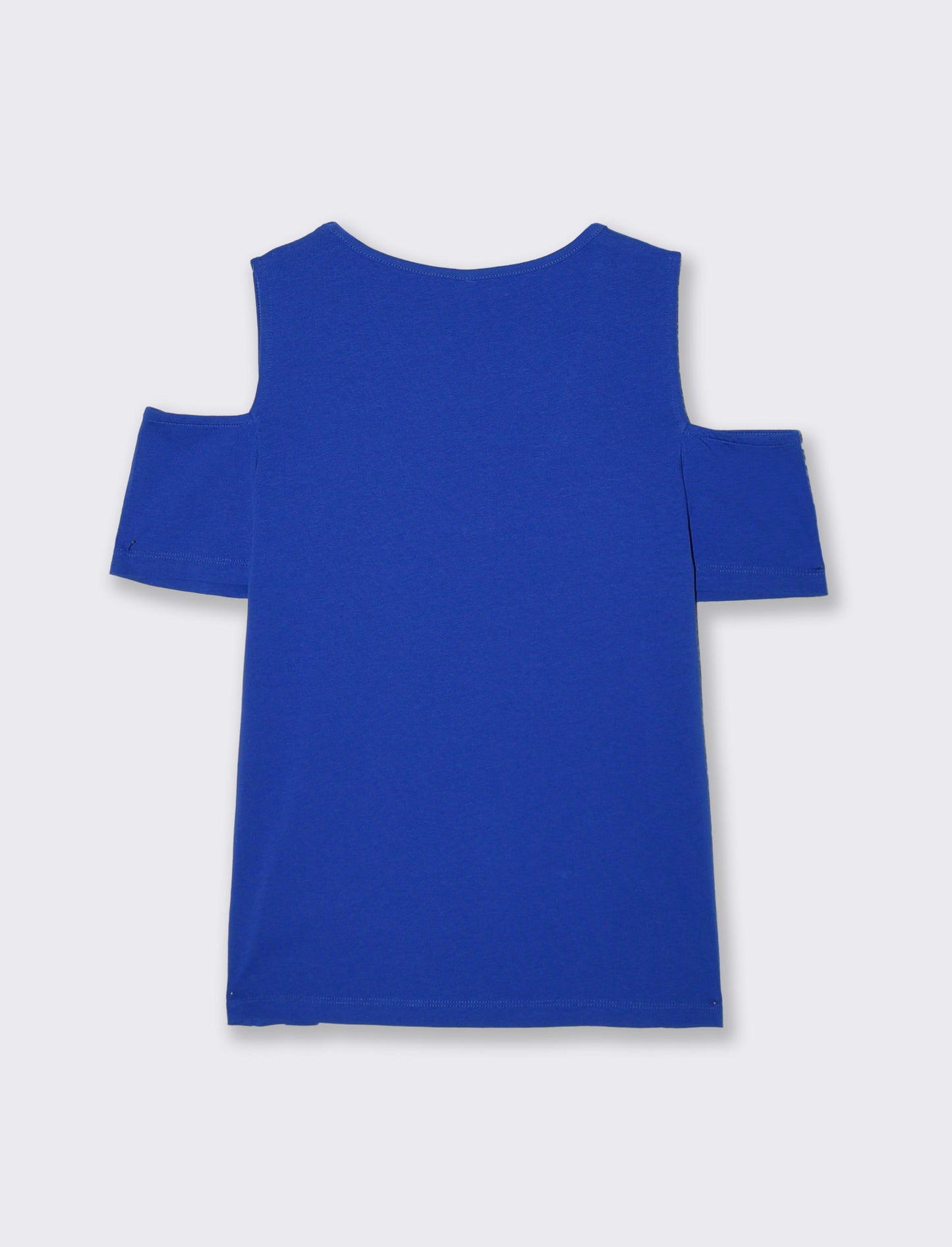 T-Shirt Scollo a V con Apertura - Royal