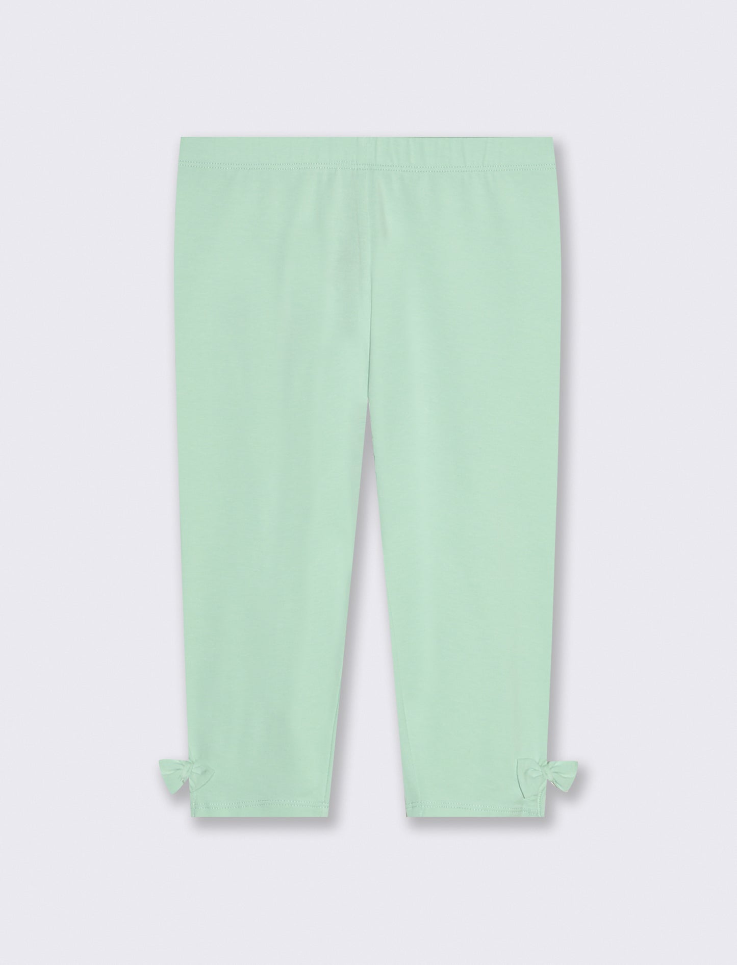 Leggings in cotone elastico per bambina - Verde acqua