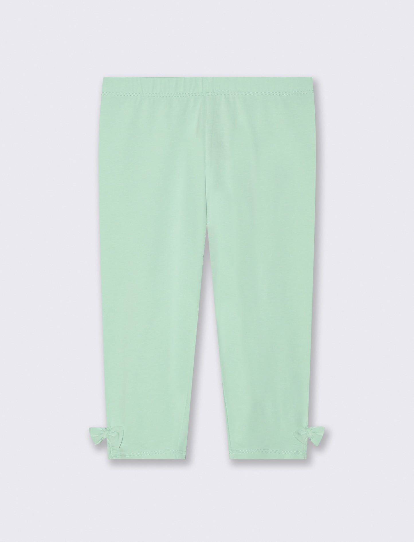 Leggings in cotone elastico per bambina - Verde acqua