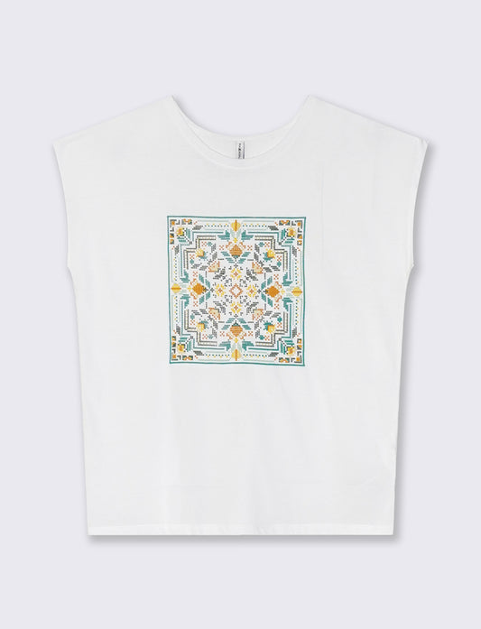 T-Shirt Manica Corta con Stampa - var 3