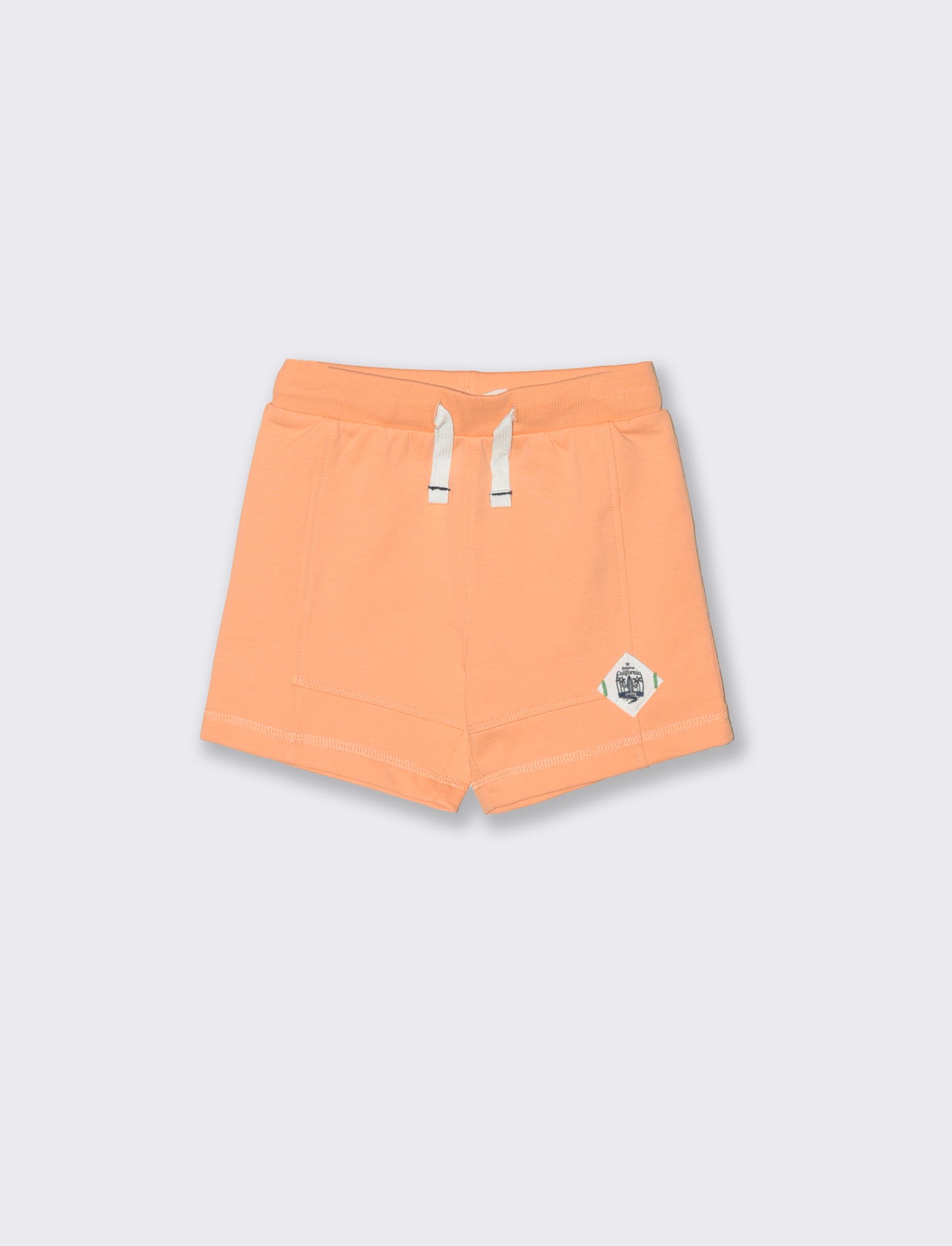 Basic solid color bermuda shorts - Orange
