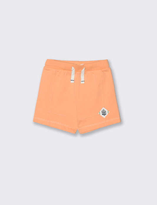 Basic solid color bermuda shorts - Orange