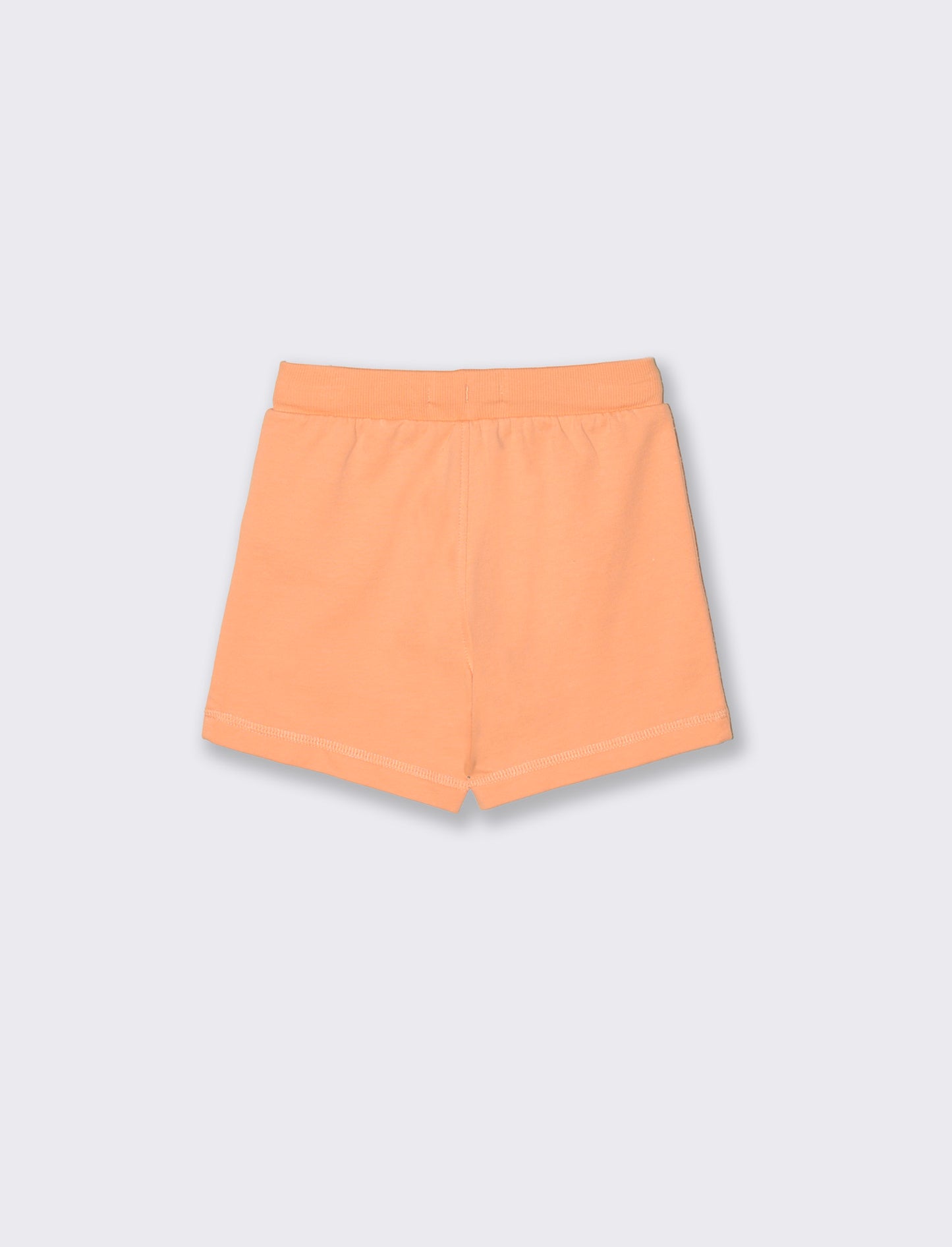 Basic solid color bermuda shorts - Orange