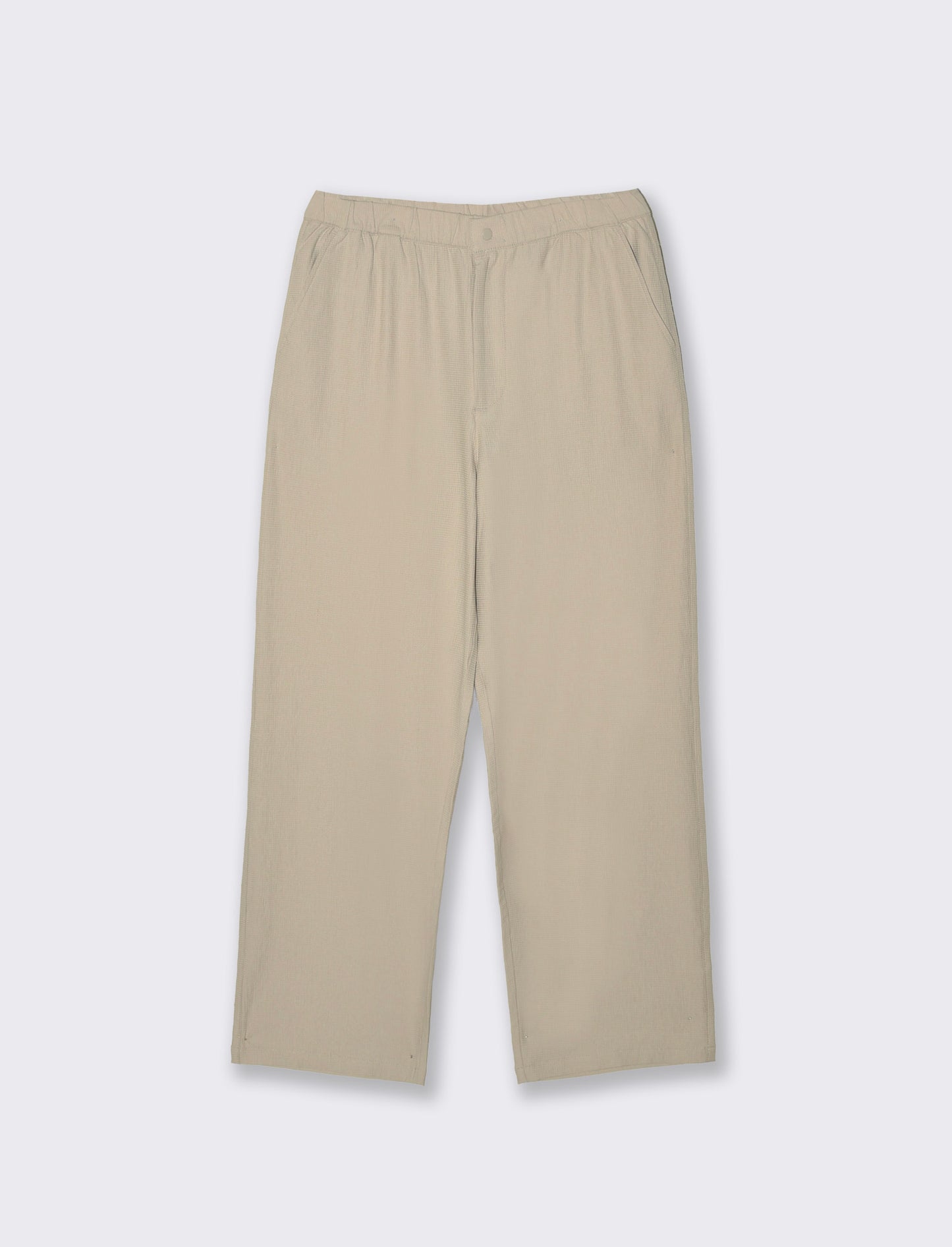 Jacquard fabric jogger pants - Beige