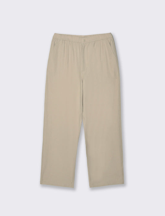Pantaloni jogger in tessuto jacquard - Sabbia