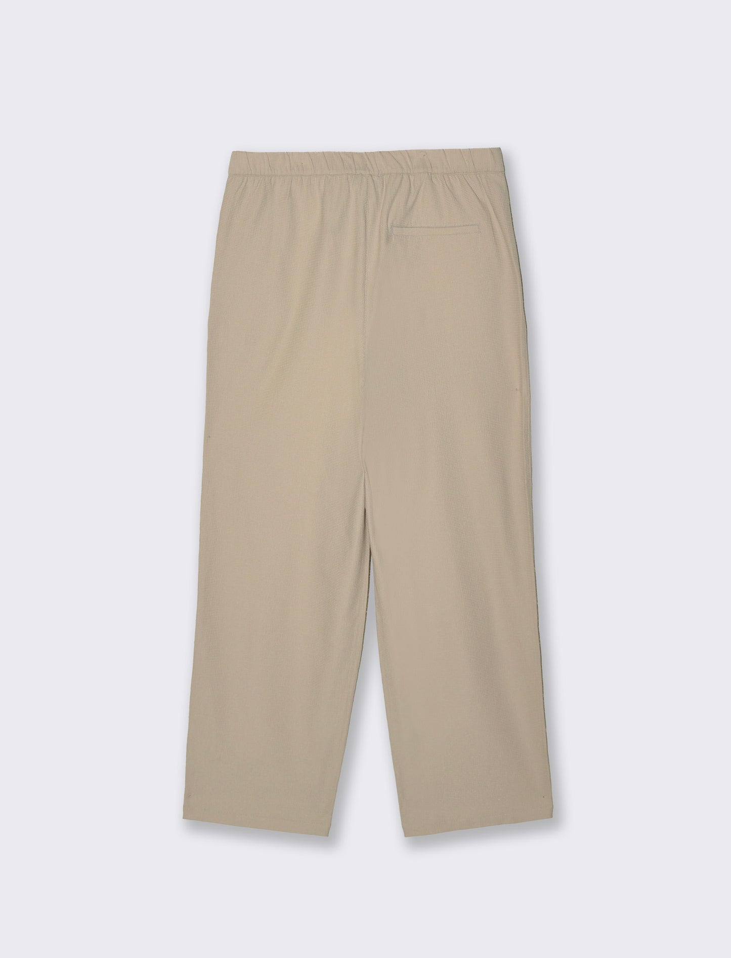 Jacquard fabric jogger pants - Beige