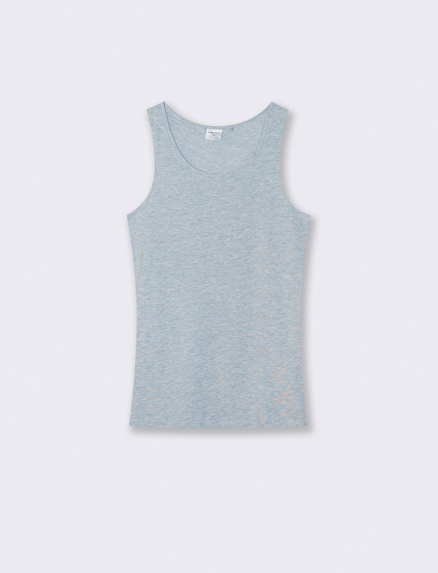 Slim fit cotton stretch tank top - Grey