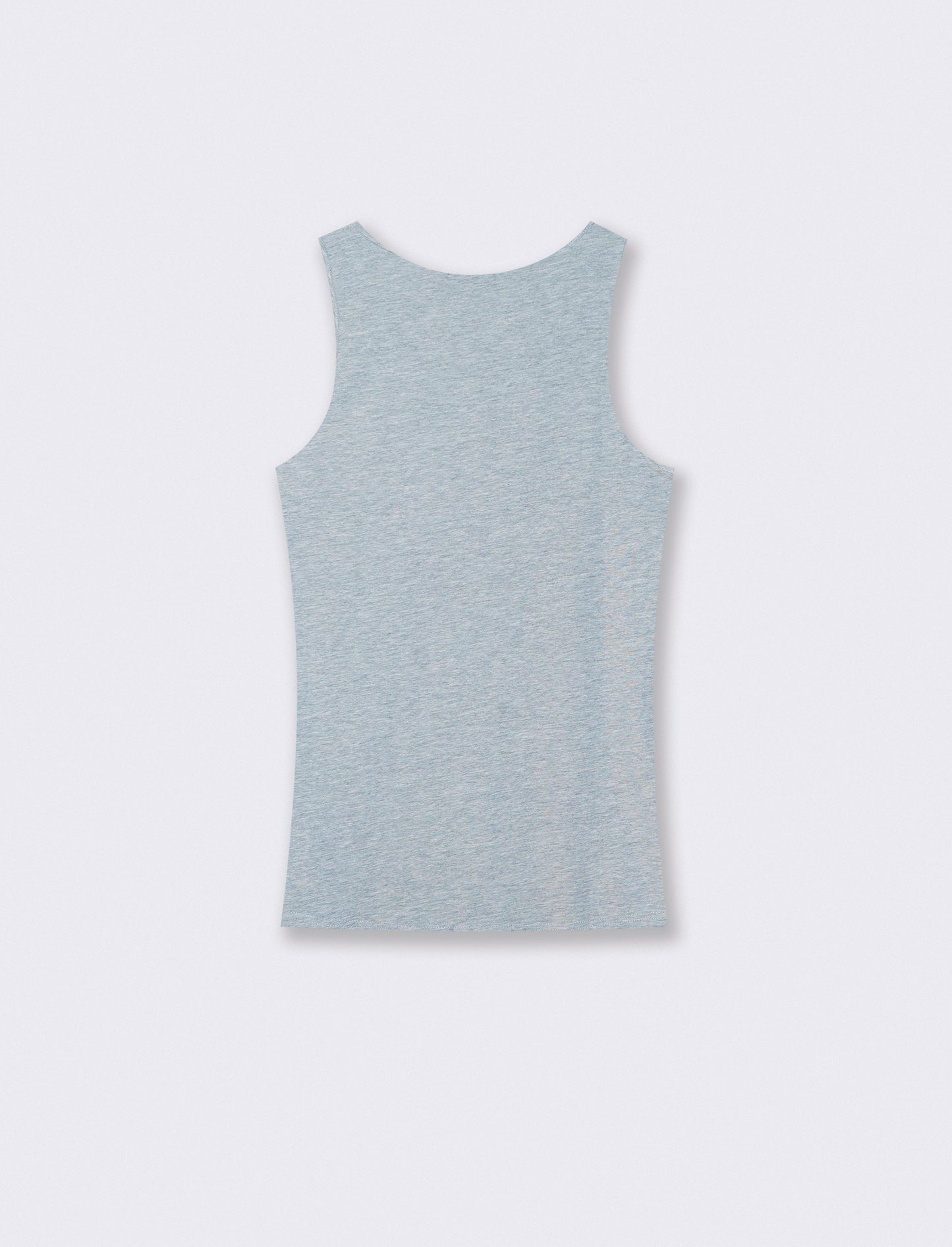 Slim fit cotton stretch tank top - Grey