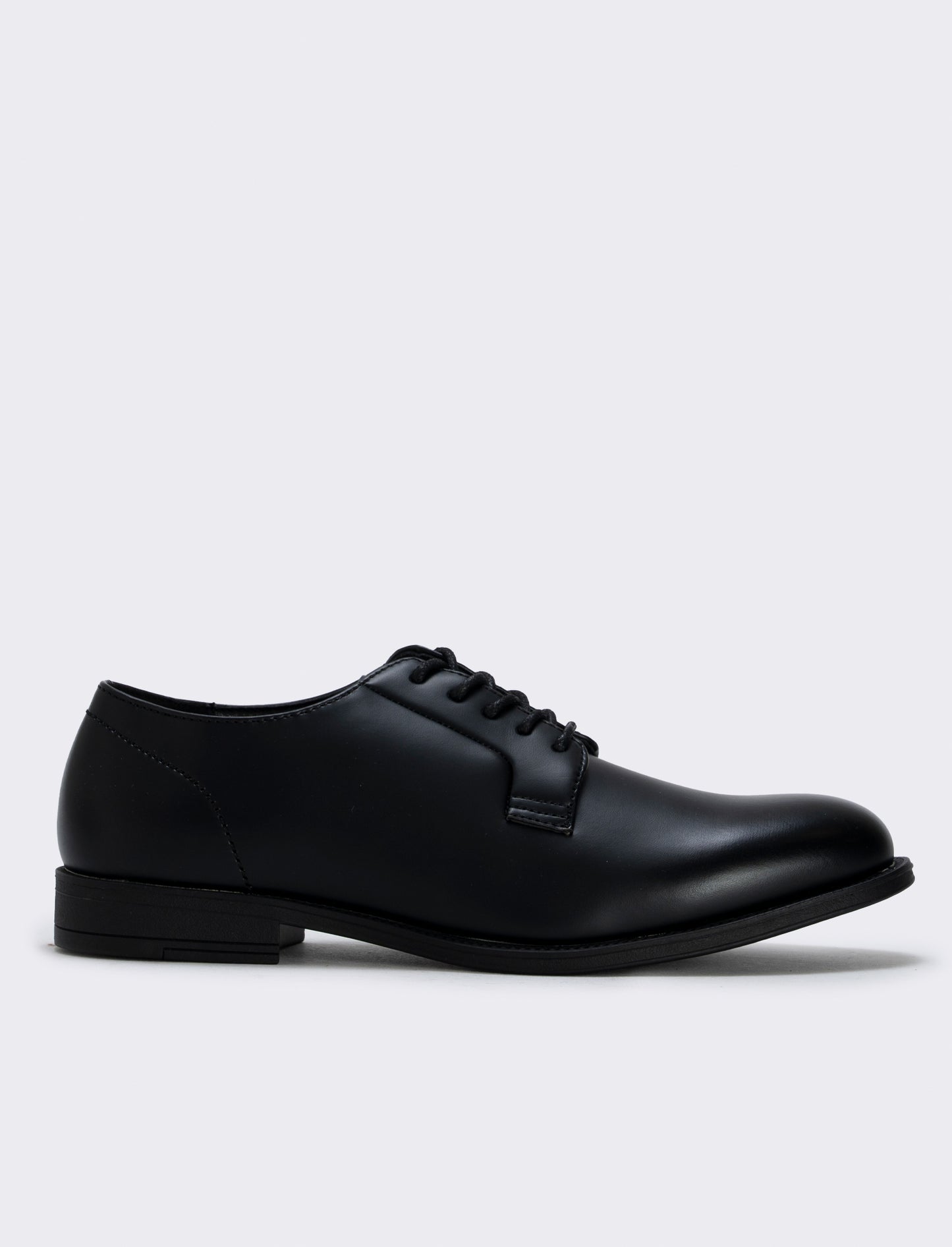 Scarpa stringata uomo in poliuretano nero - Nero