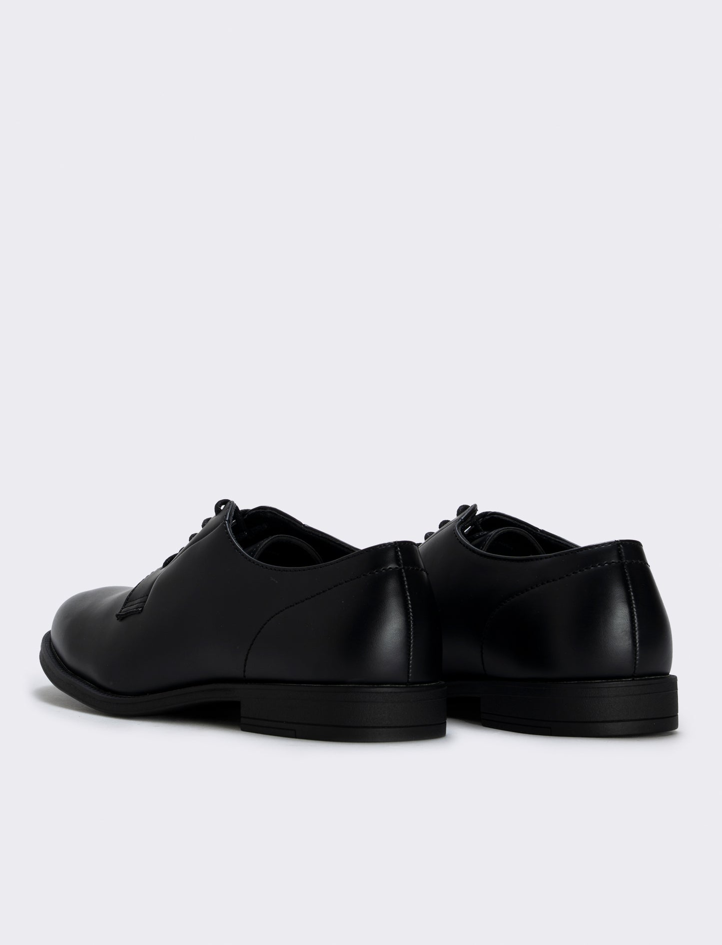 Scarpa stringata uomo in poliuretano nero - Nero