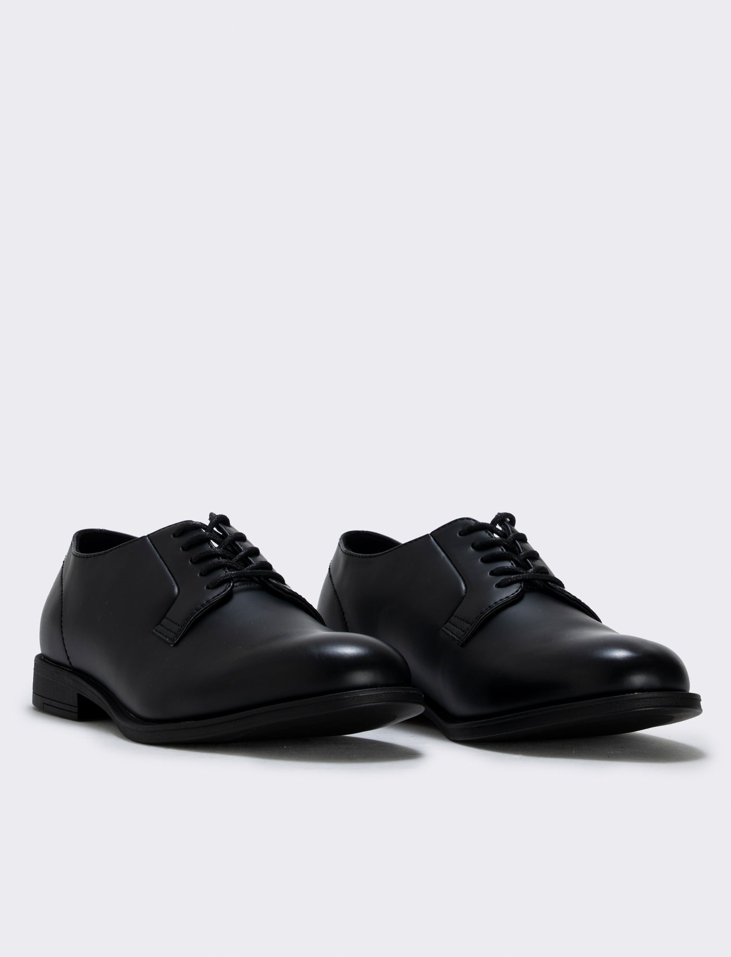 Scarpa stringata uomo in poliuretano nero - Nero