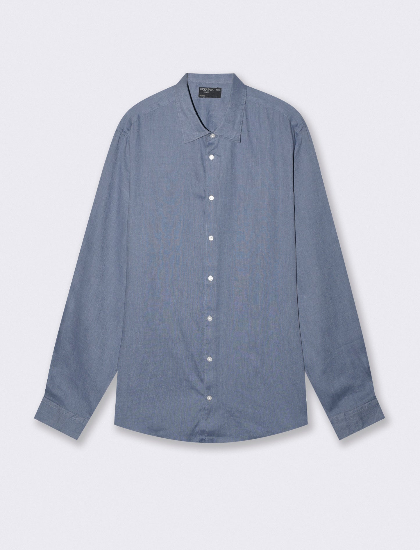 Camicia in lino leggero con collo francese - CARTA DA ZUCCHERO