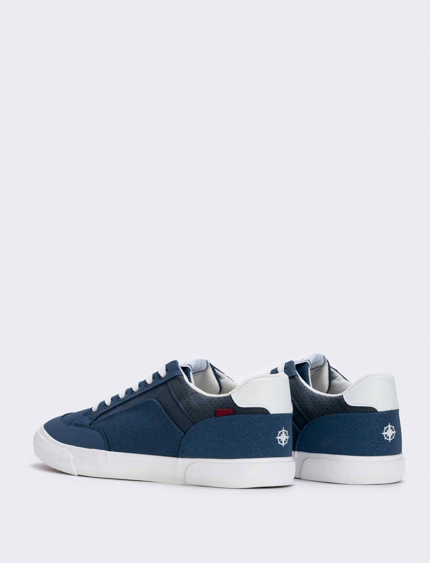Sneakers in tela uomo con dettagli a contrasto - Blu