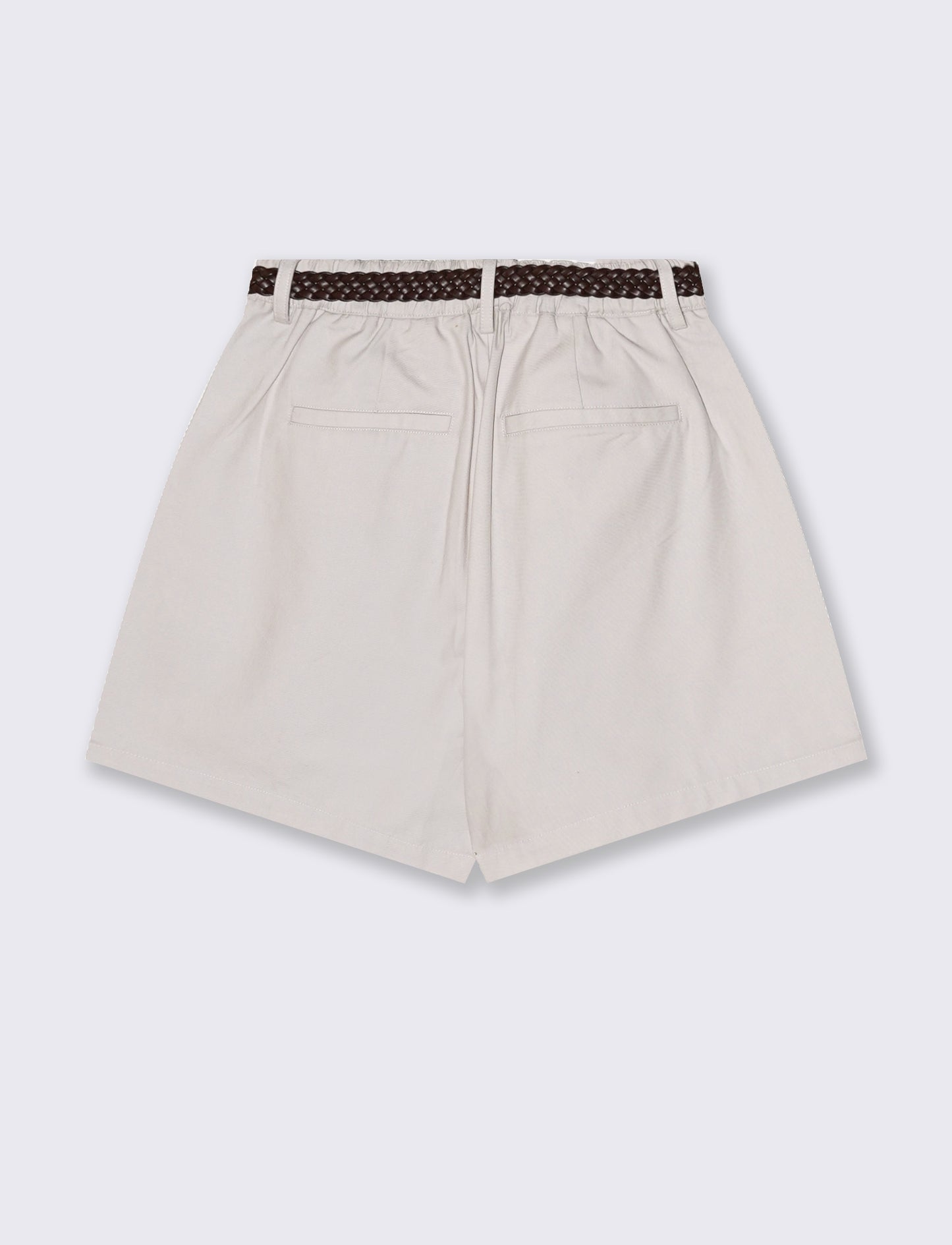 Bermuda con Cintura ed Elastico - Sabbia