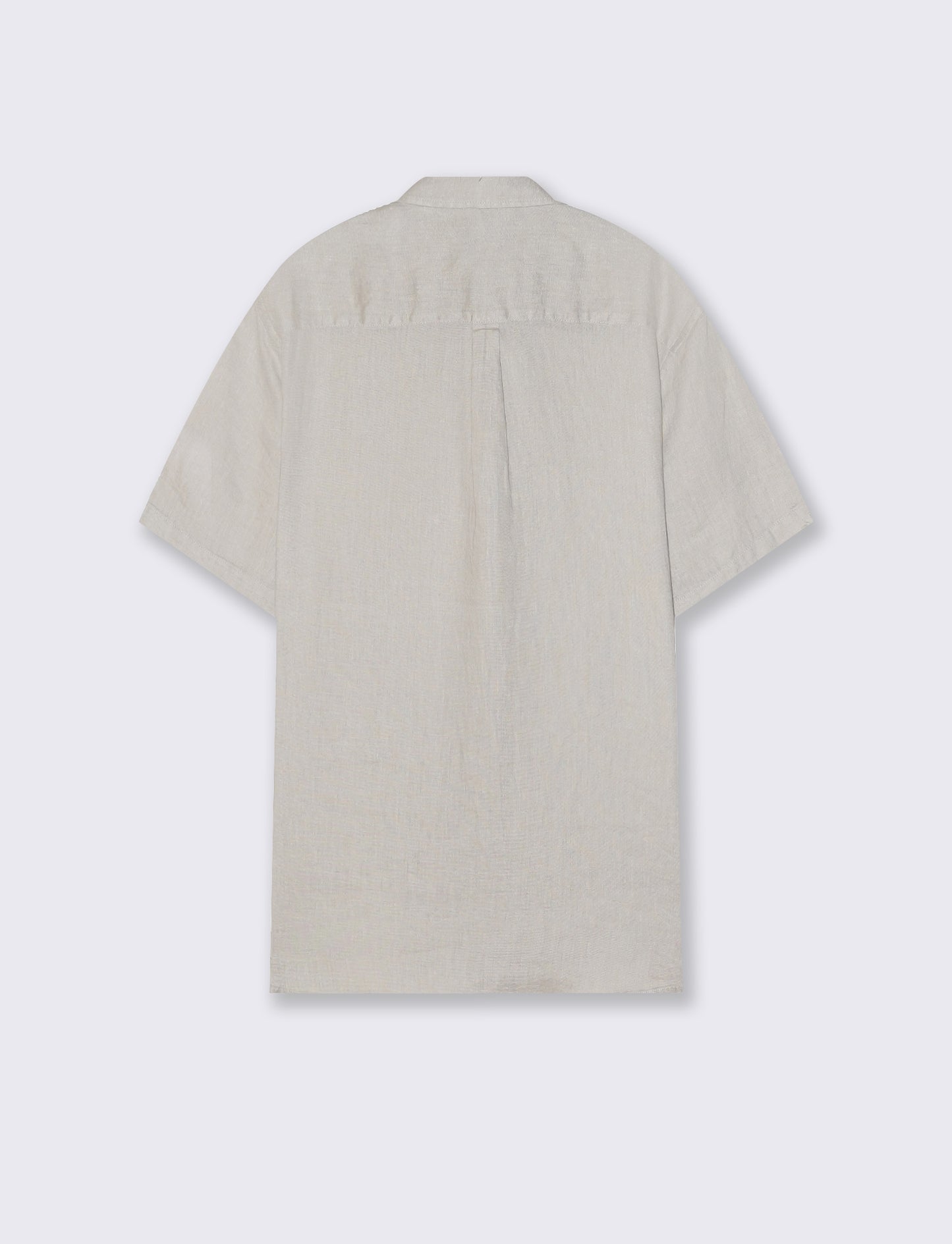 Camicia Lino Manica Corta Regular Fit - Sabbia