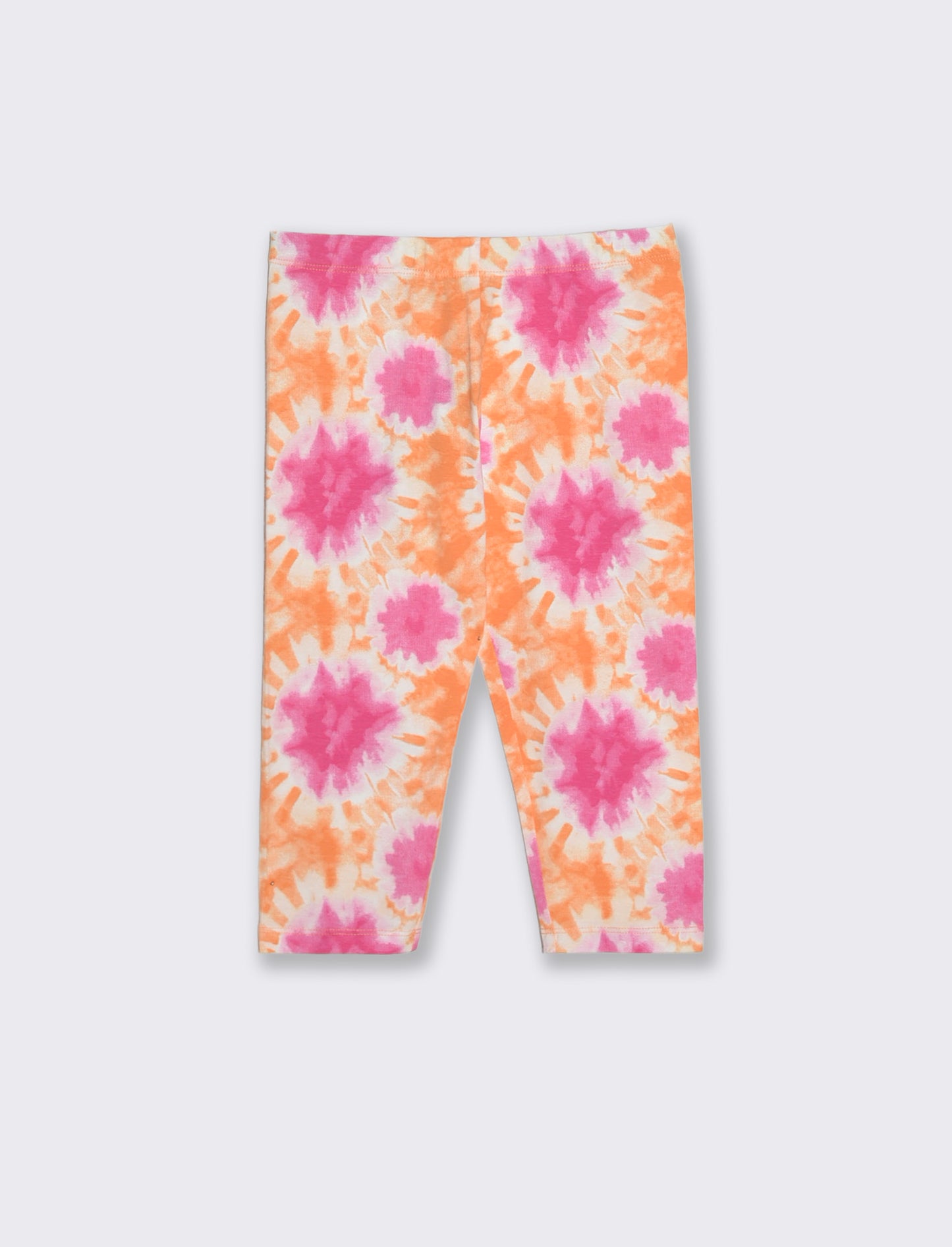 Leggings 3/4 in cotone elastico stampato - Multicolore
