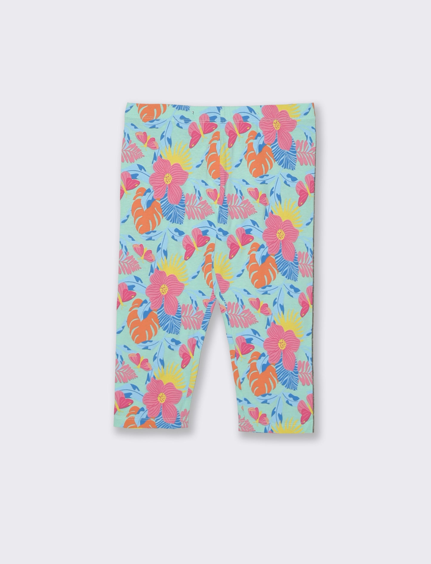 Leggings 3/4 in cotone elastico stampato - Fantasia