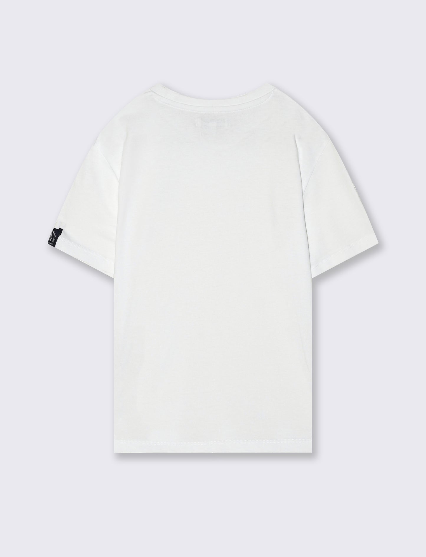 T-shirt mezza manica in cotone tinta unita - Bianco
