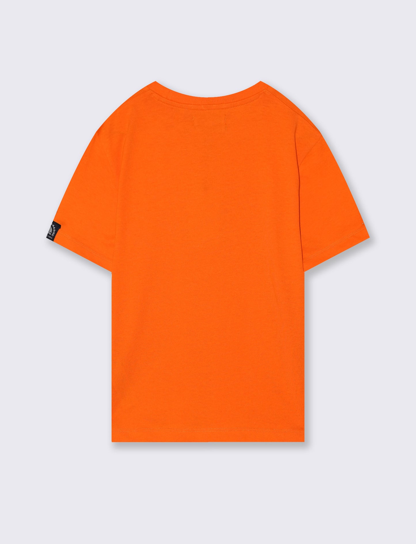 Solid color cotton short sleeve T-shirt - Orange