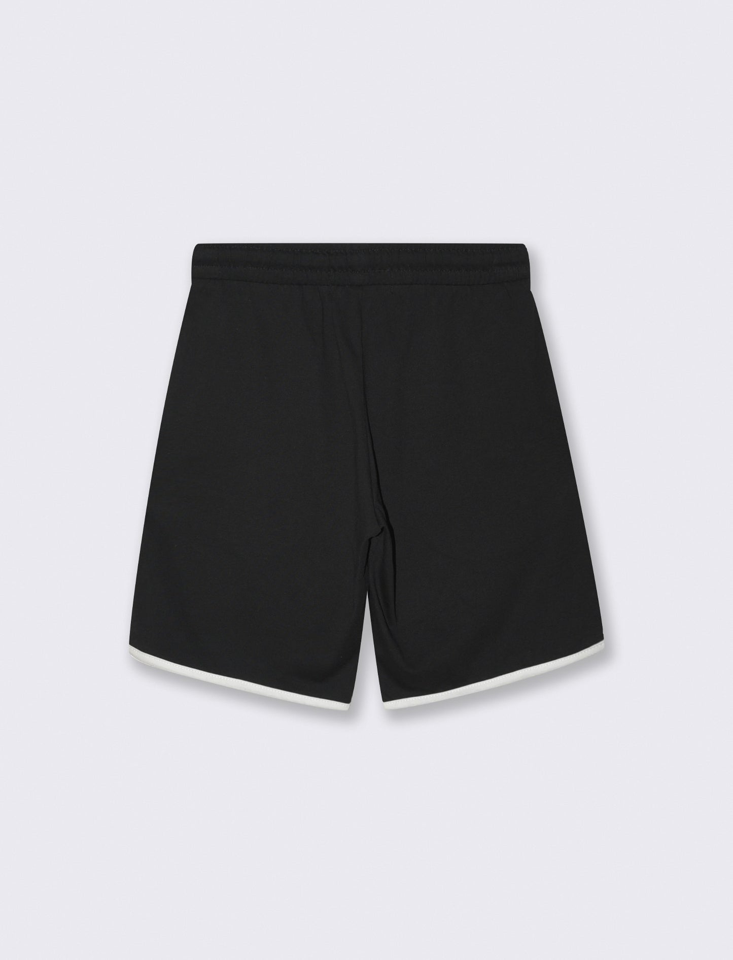 Bermuda baseball in jersey con lacci - Nero