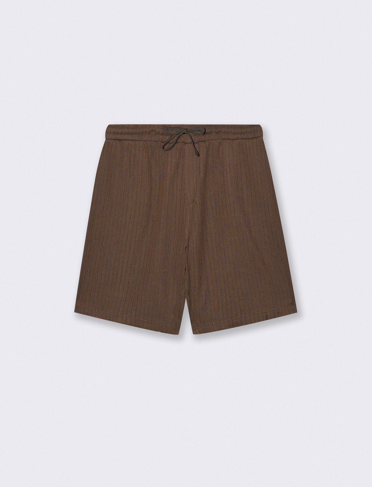 Bermuda Jacquard con Vita Jogger Relaxed - Moro