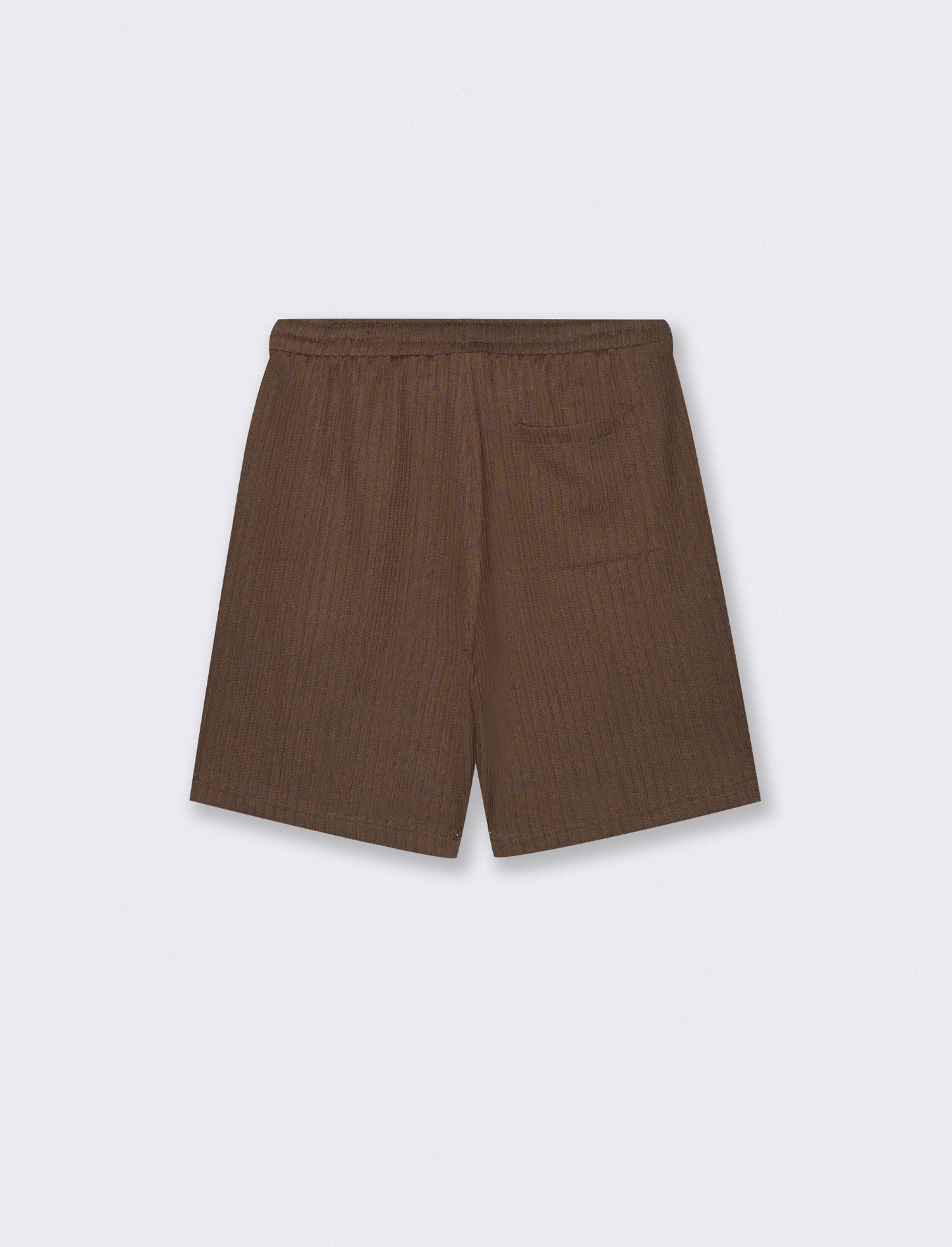 Bermuda Jacquard con Vita Jogger Relaxed - Moro
