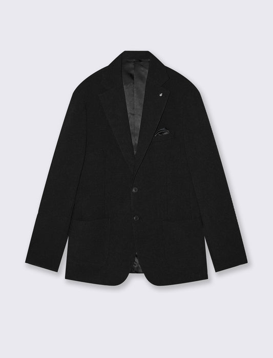 Blazer micro waffle formal fit elegant - Black
