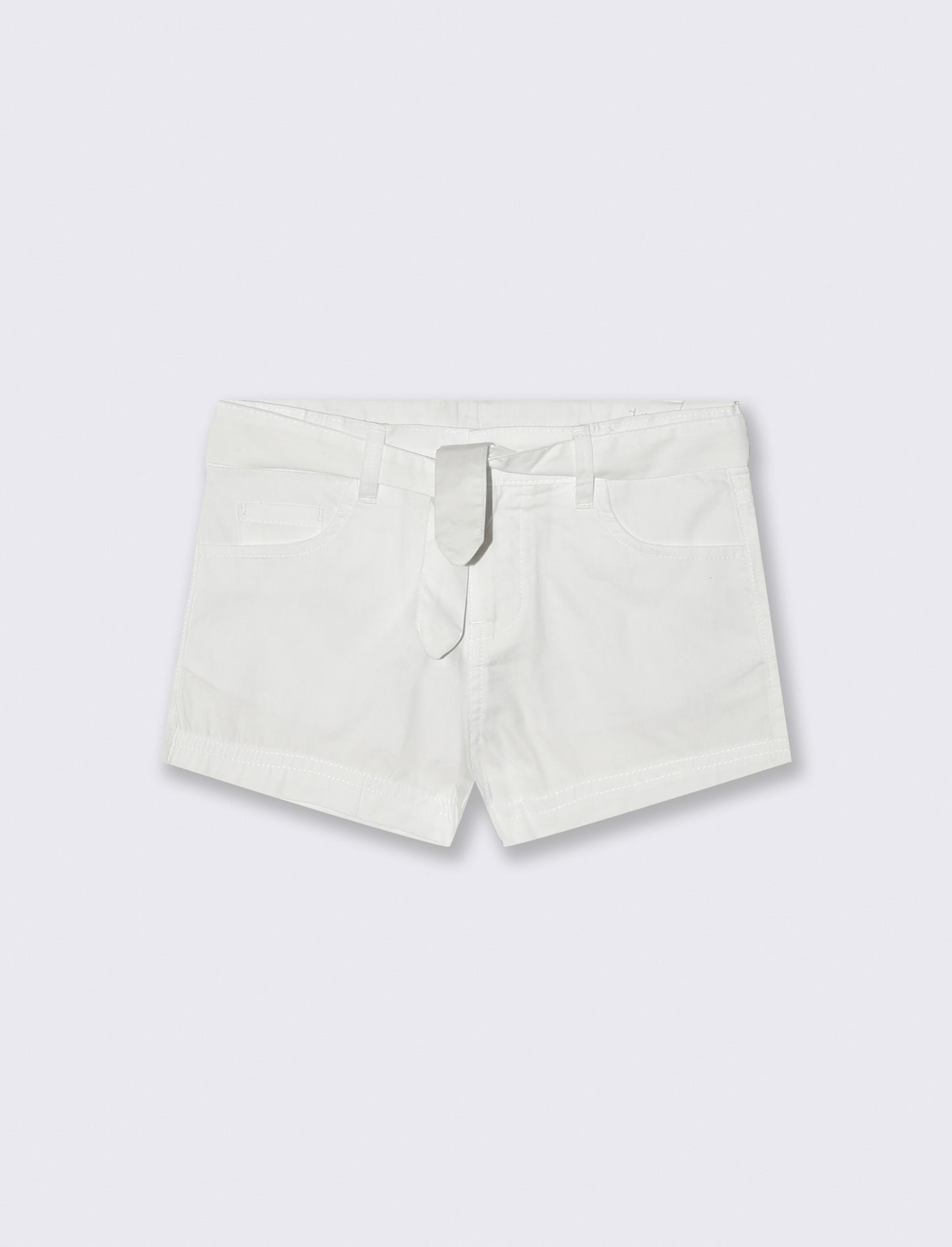 Five-pocket shorts for girls - White