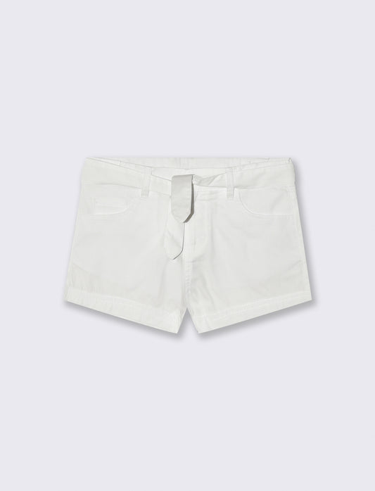 Pantaloncino cinque tasche da bambina - Bianco