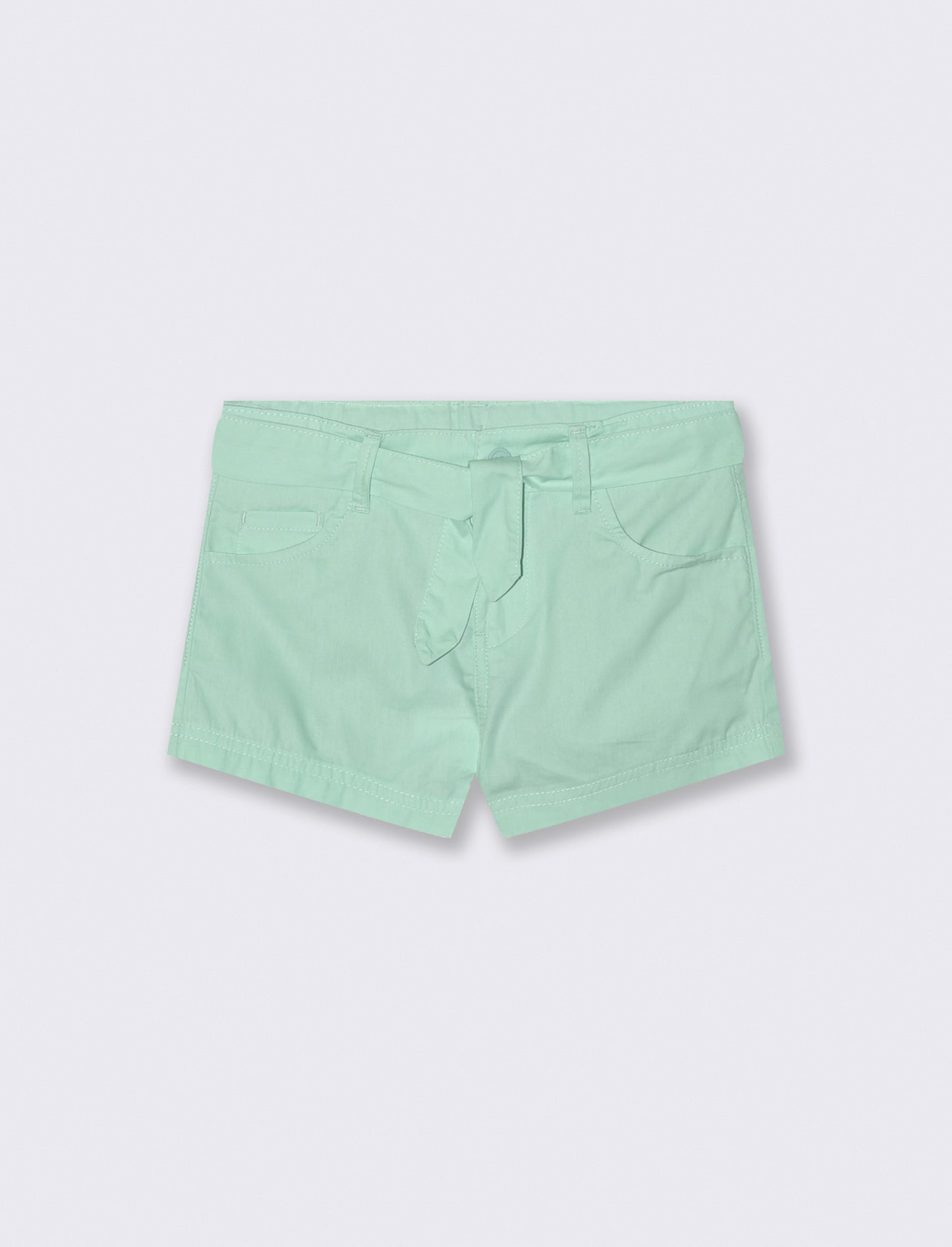 Pantaloncino cinque tasche da bambina - Verde acqua