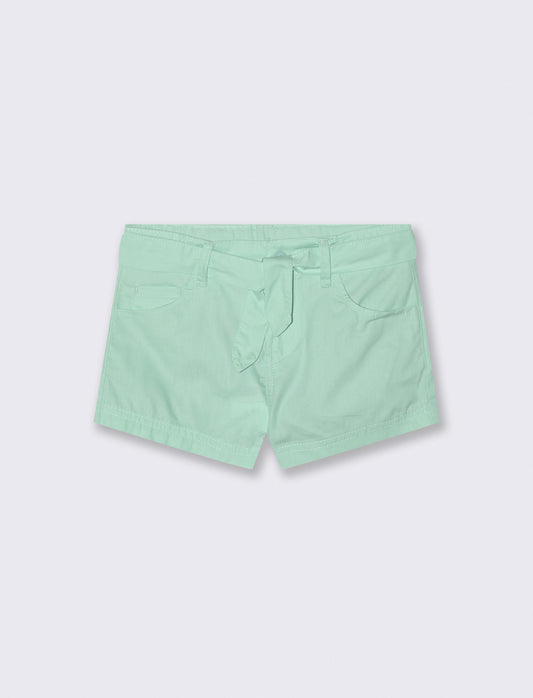 Pantaloncino cinque tasche da bambina - Verde acqua
