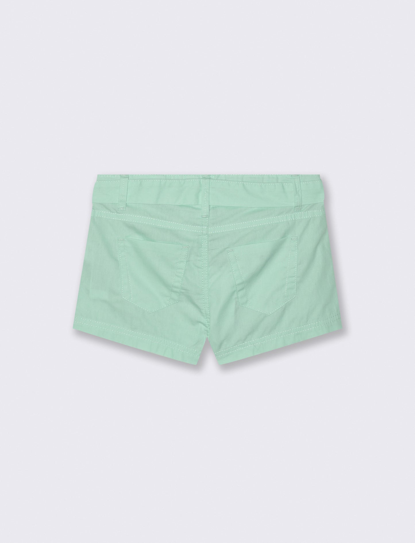 Pantaloncino cinque tasche da bambina - Verde acqua