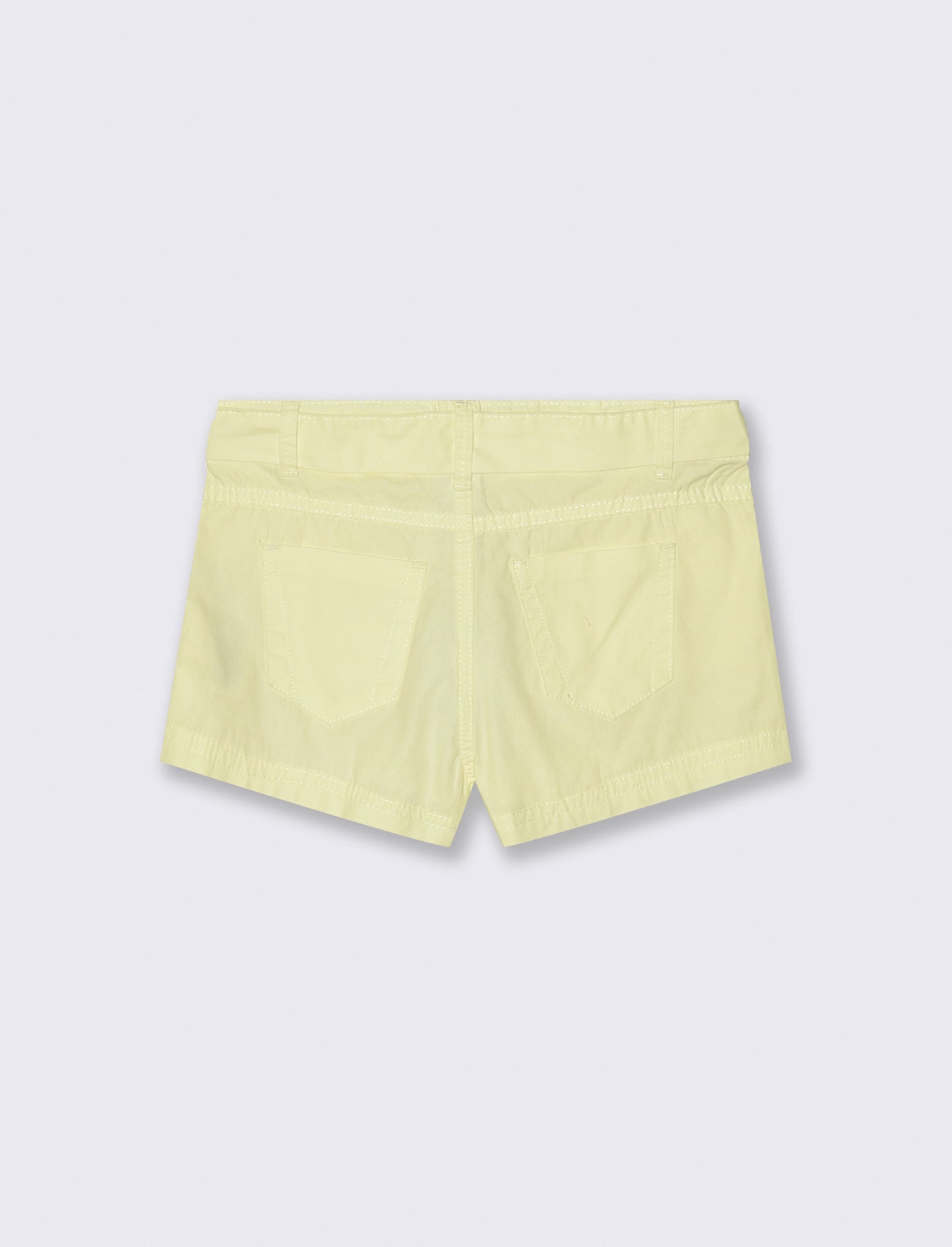 Pantaloncino cinque tasche da bambina - Giallo
