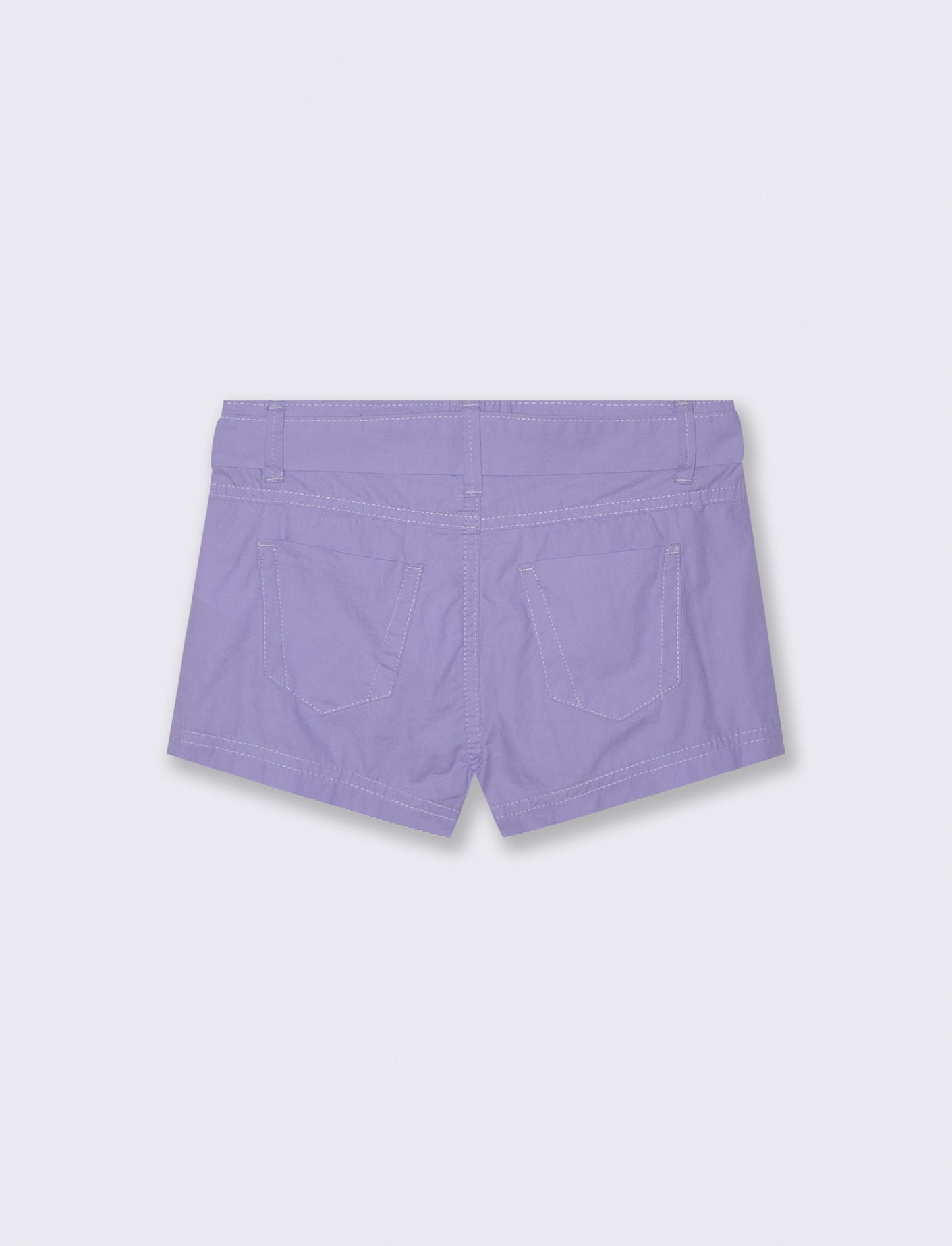Five-pocket shorts for girls - Purple