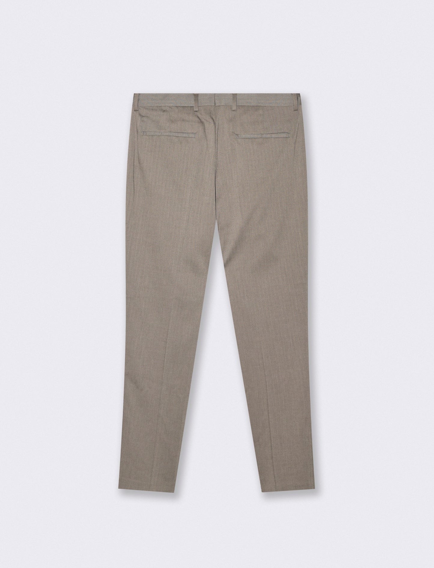 Pantaloni formal fit a spina di pesce - Grigio tortora
