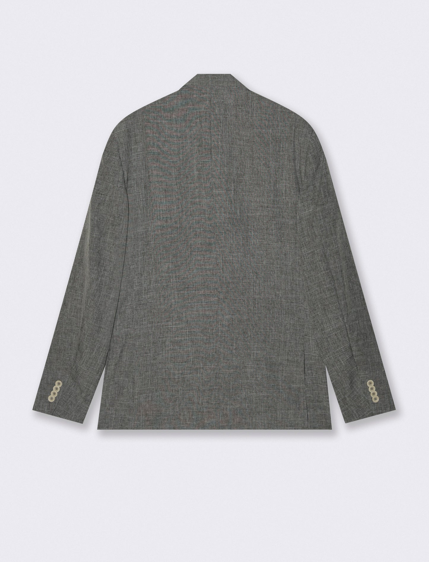 Elegant formal fit slub melange blazer - Grey