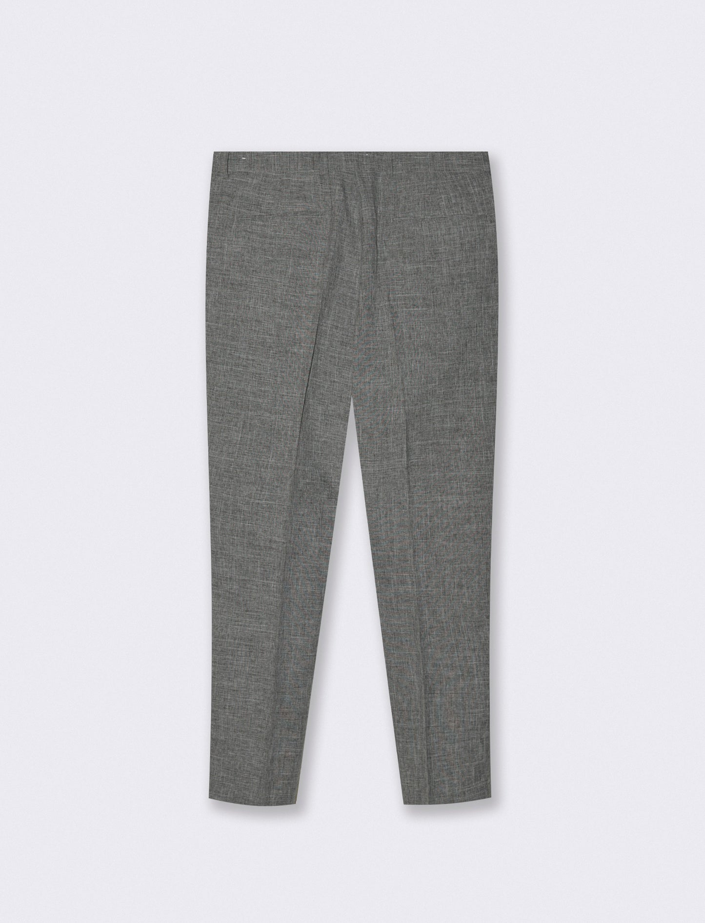 Formal Fit Slub Melange Trousers - Grey