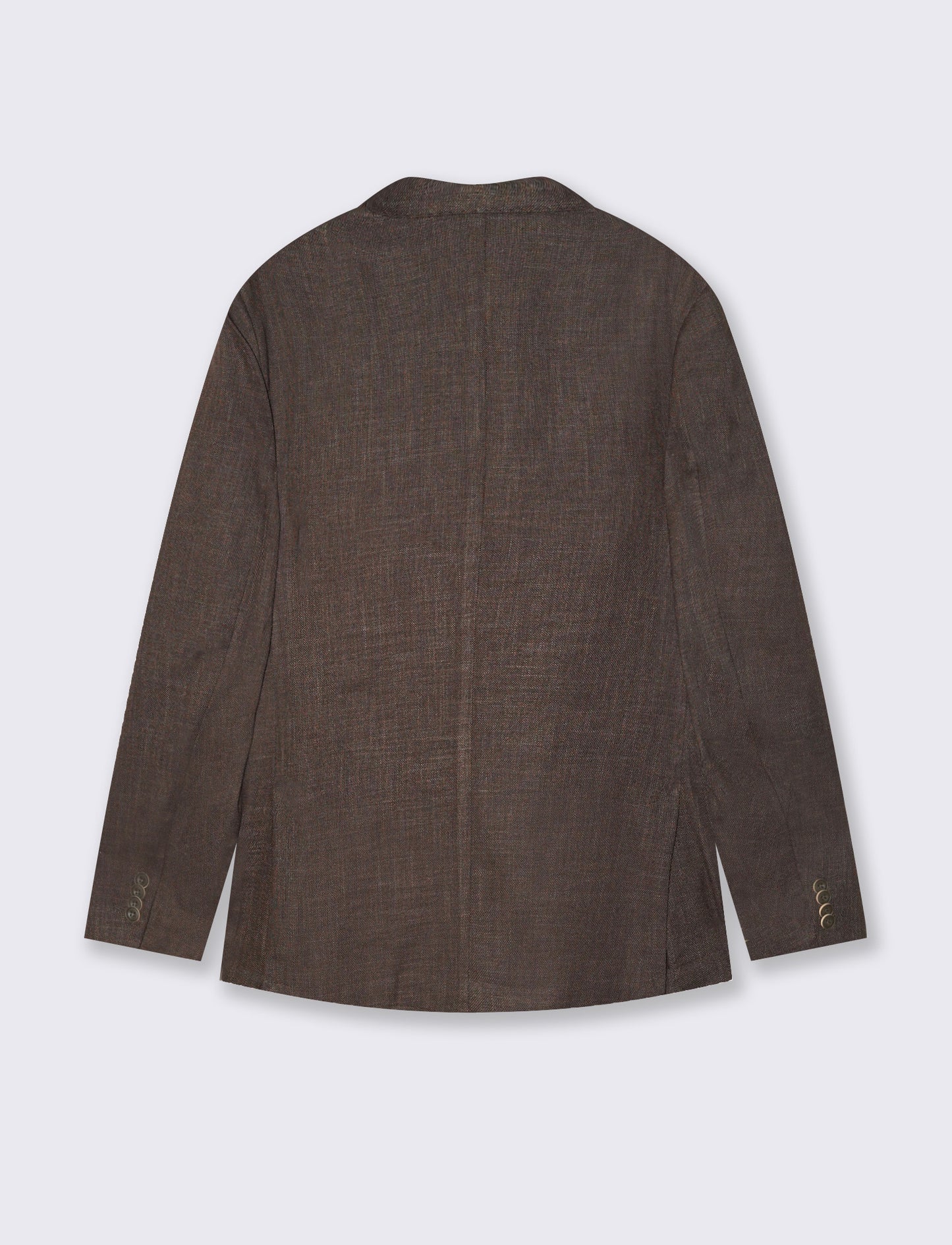 Double-Breasted Blazer Elegant Formal Fit - Brown