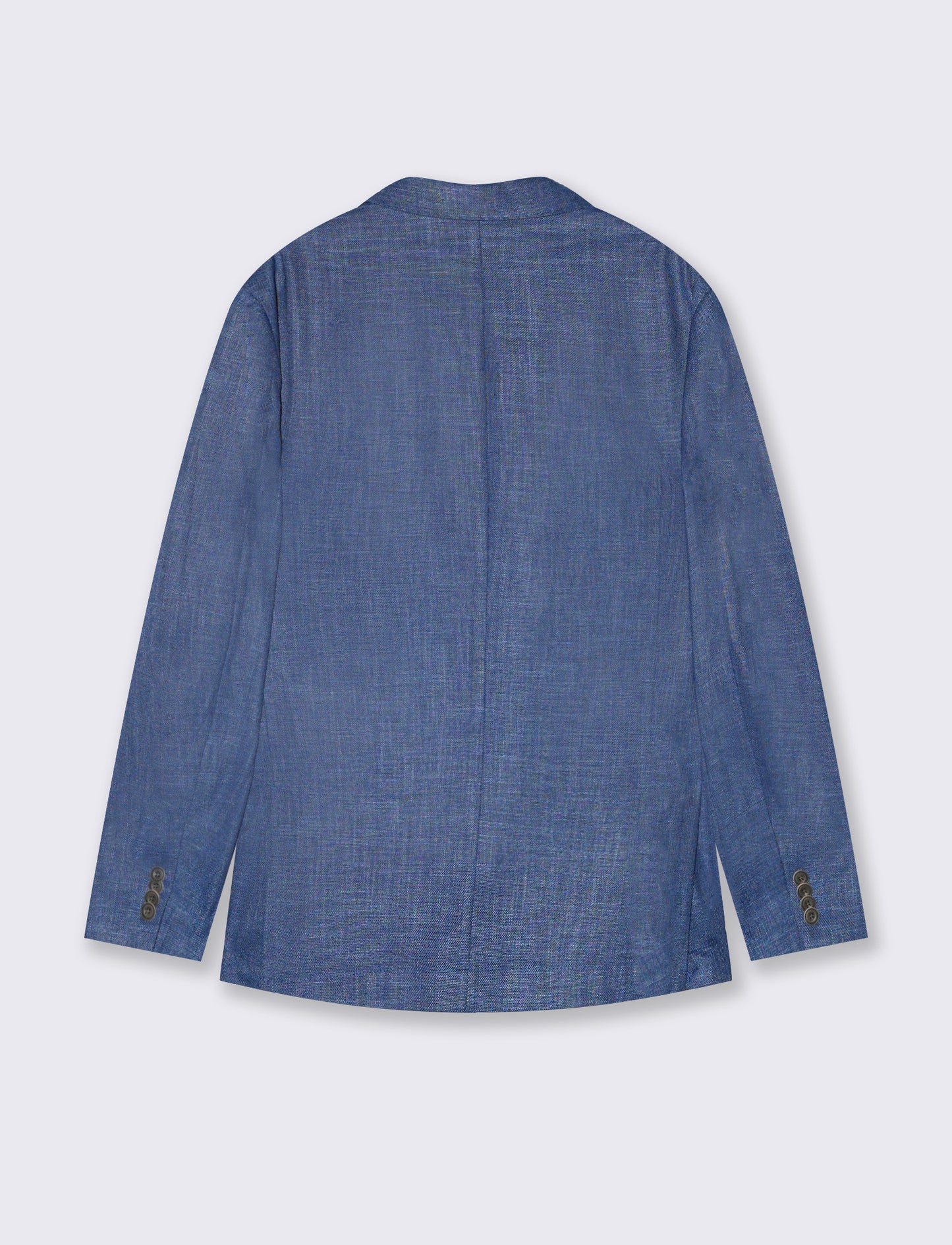 Double-Breasted Blazer Elegant Formal Fit - Blue
