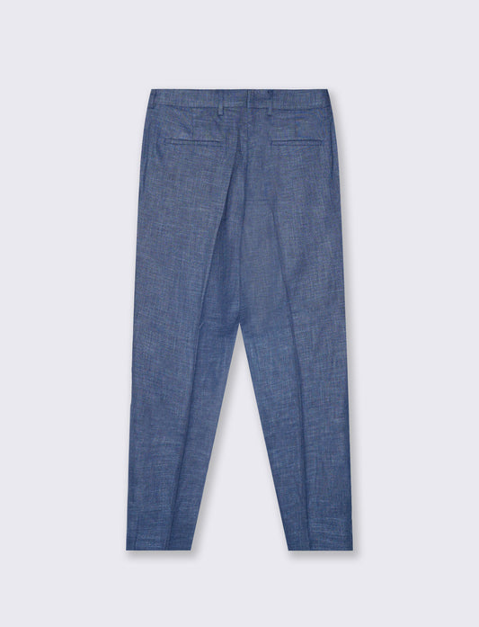 Pantaloni Formal Fit con Tasche Dettagliate - Bluette