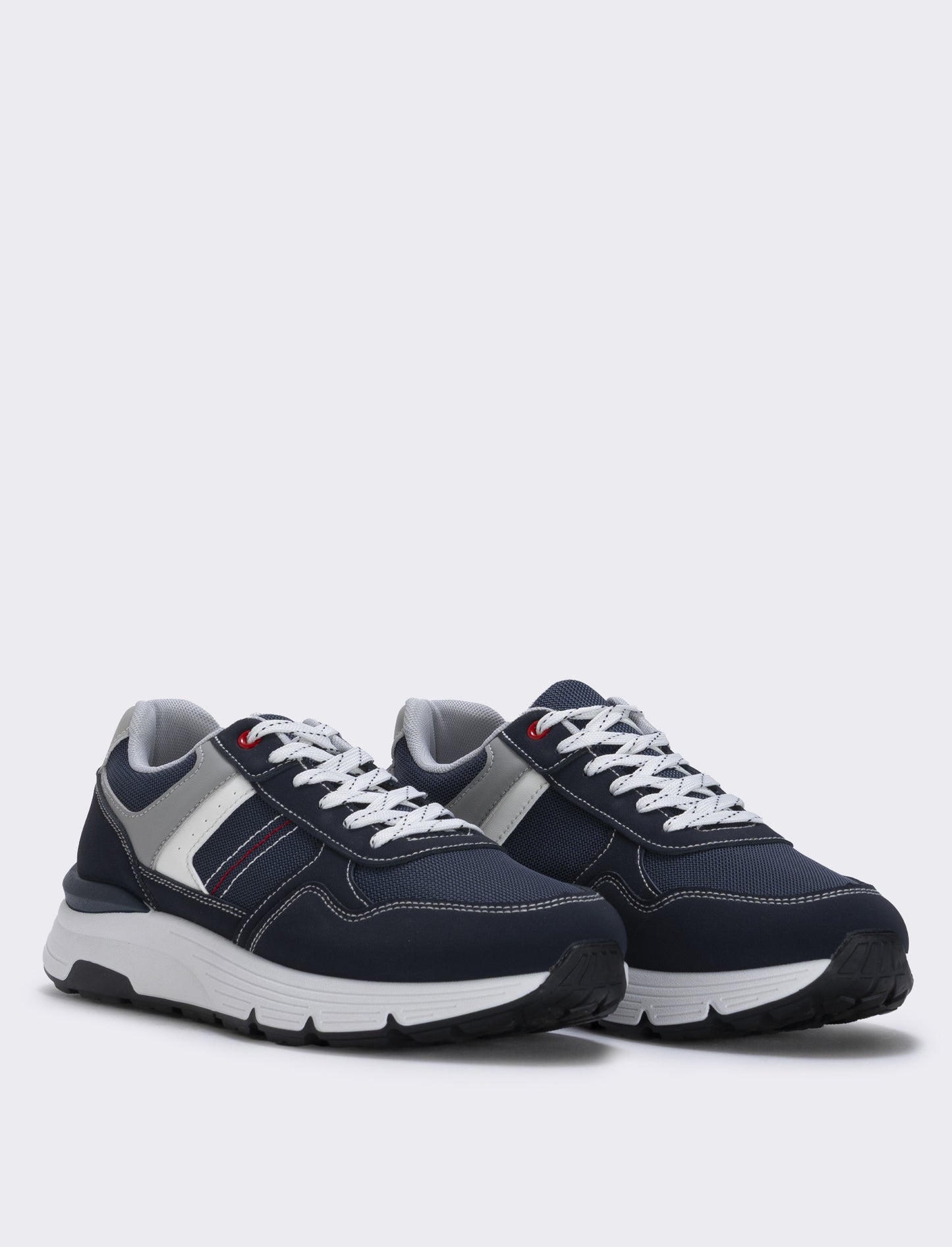 Men's Casual Sneakers in Fabric and Polyurethane - Blue