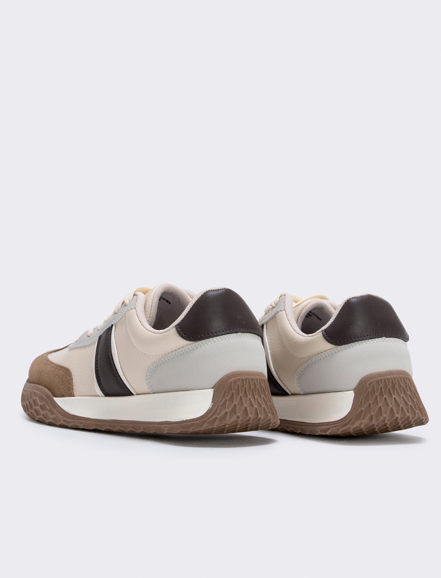 Sneakers multielementi da uomo. - Beige