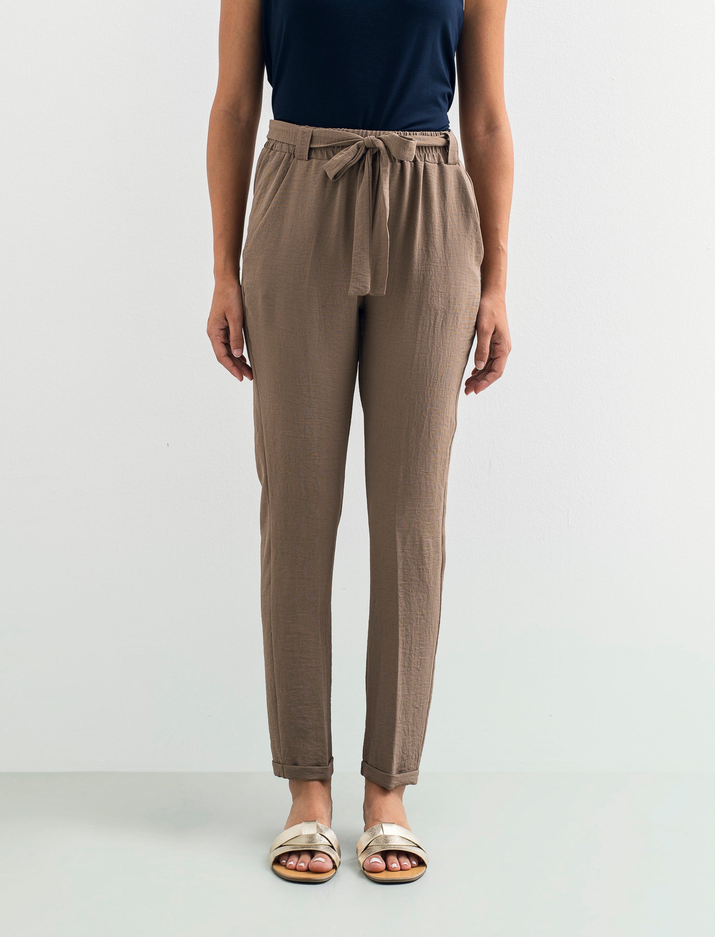 Pantalone con fusciacca - Cacao