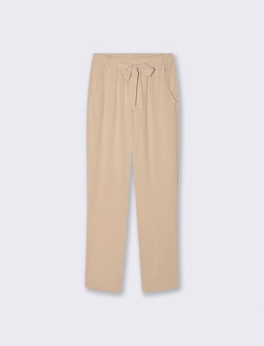 Pantalone con fusciacca - Beige