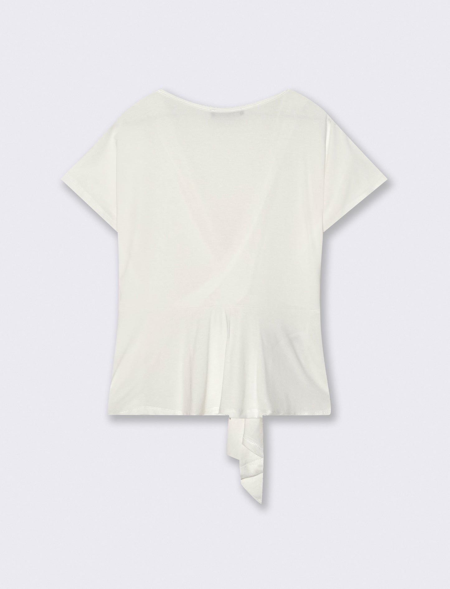 Casacca in popeline di viscosa con collana - Bianco latte