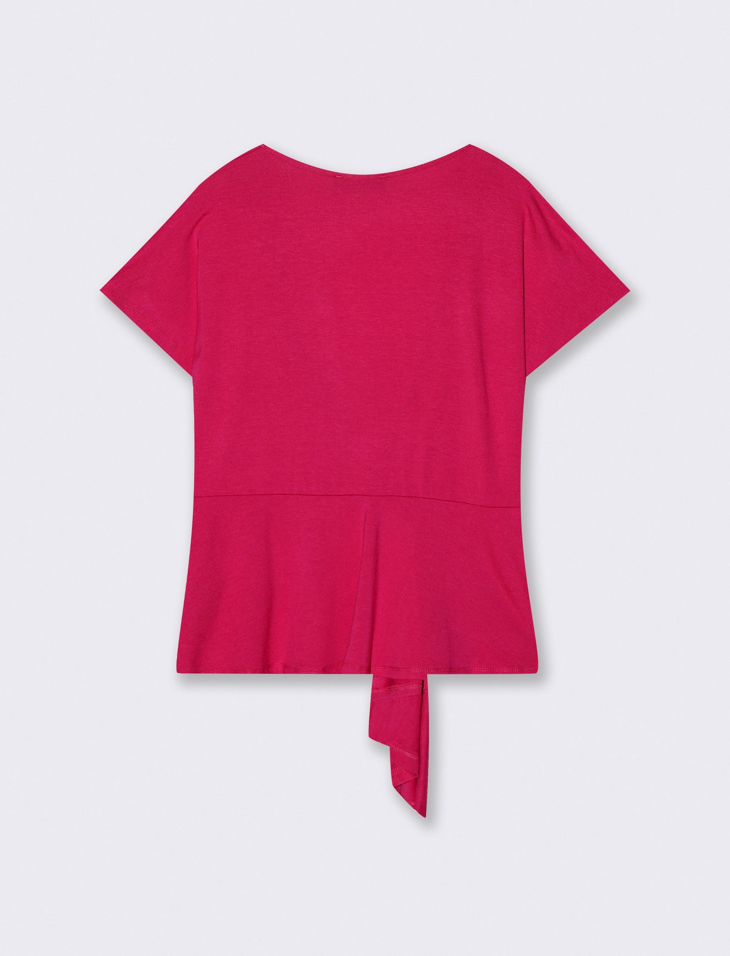 Casacca in popeline di viscosa con collana - Fuxia