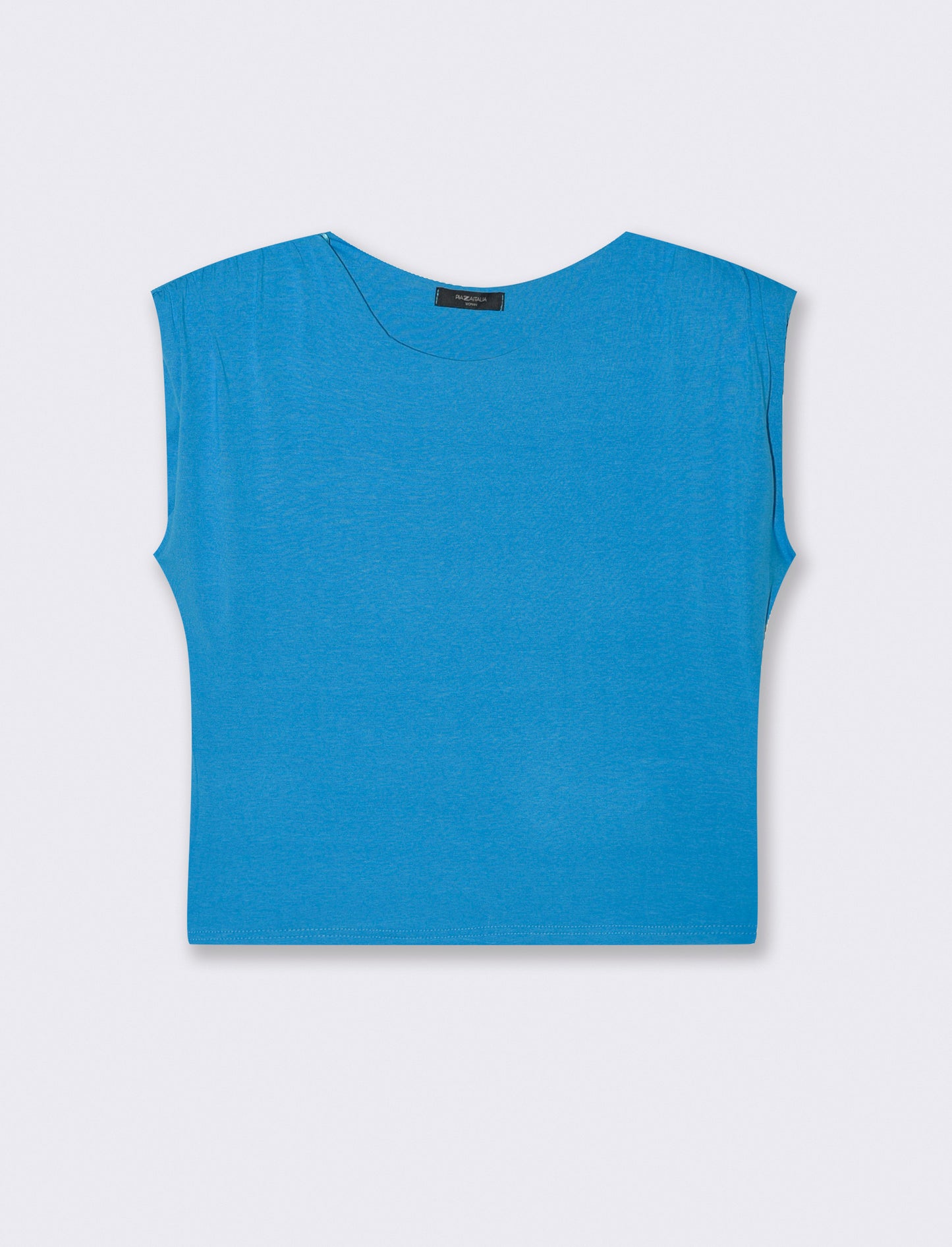 Tshirt smanicata con spalline - Turchese