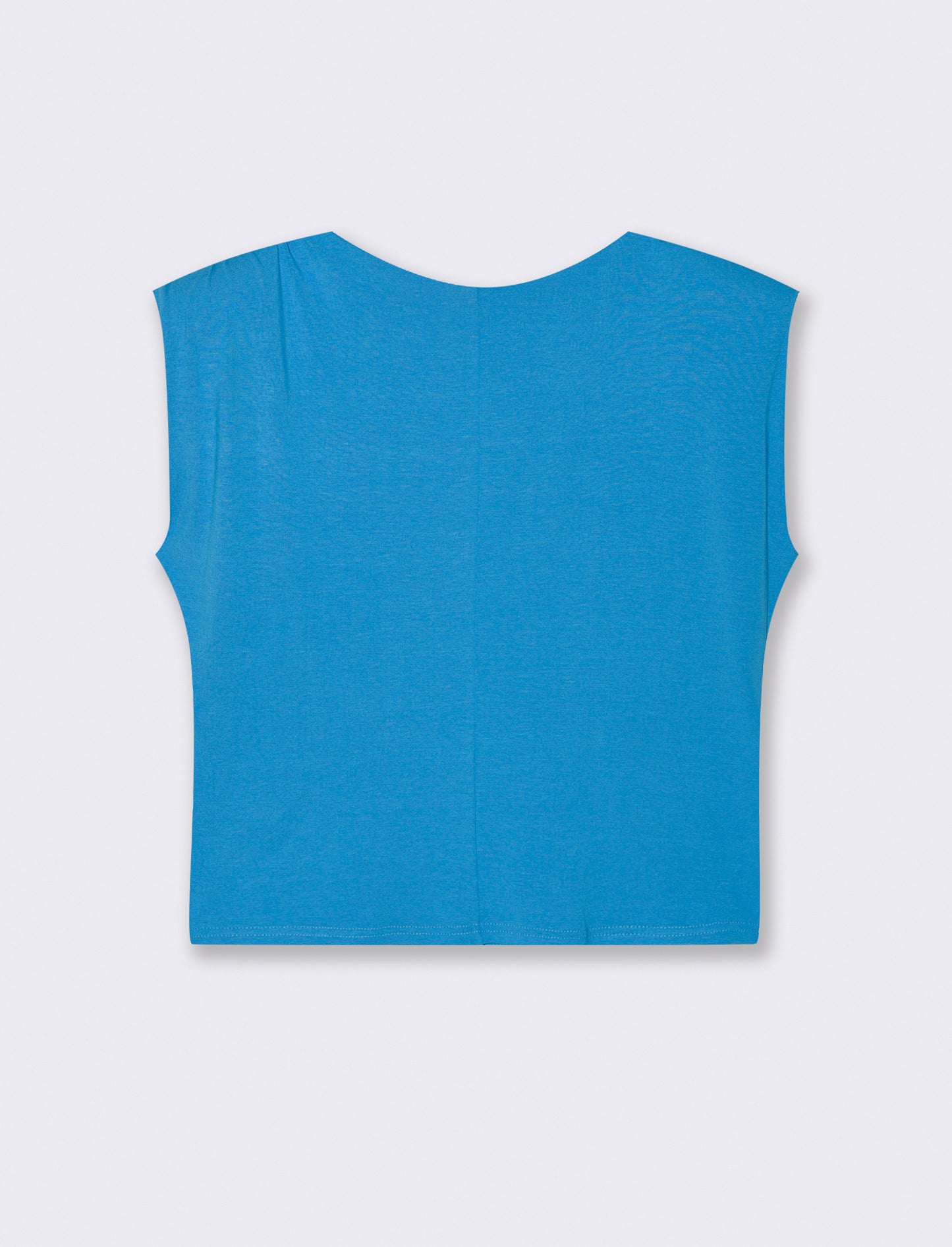Tshirt smanicata con spalline - Turchese